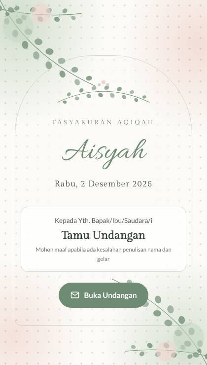 Desain AQ-001 Botani Klasik