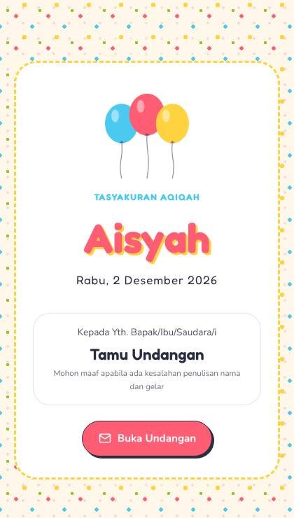 Desain AQ-006 Pesta Ceria Klasik