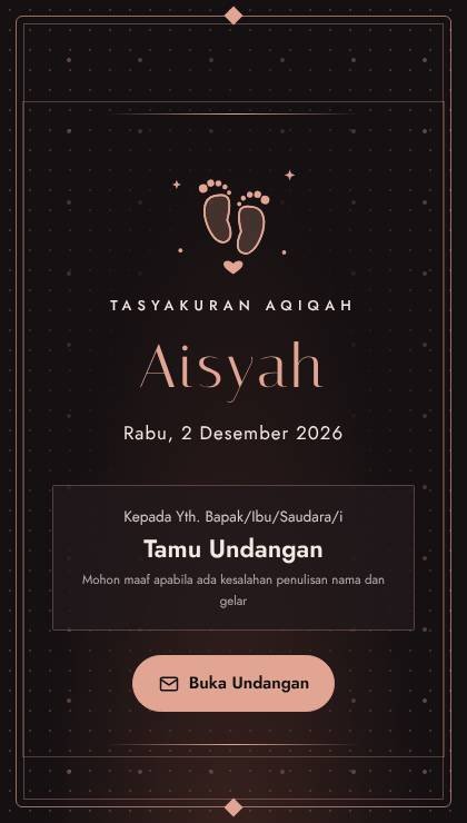 Desain AQ-017 Gold Night Bingkai
