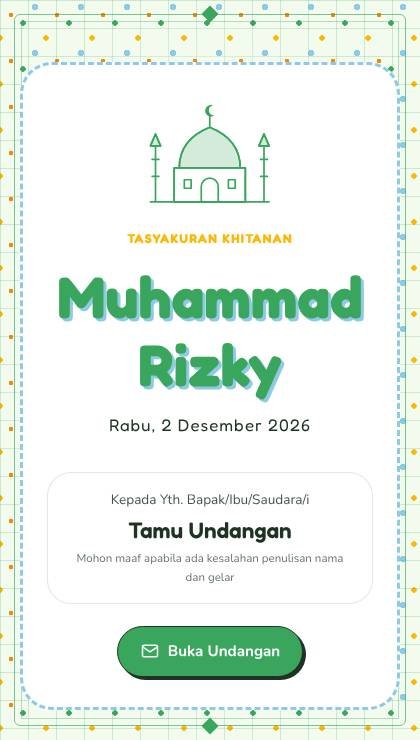 Desain KH-017 Pesta Ceria Bingkai