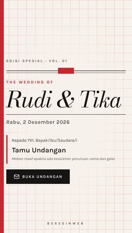 Desain PN-092 Editorial Klasik