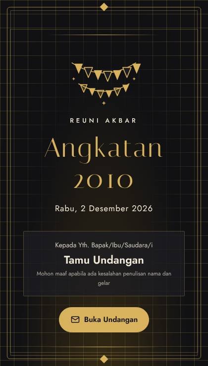 Desain RU-045 Gold Night Bingkai