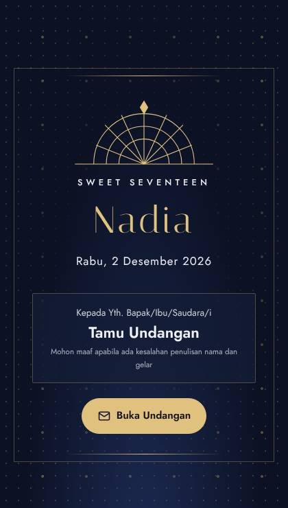 Desain UT-025 Gold Night Klasik