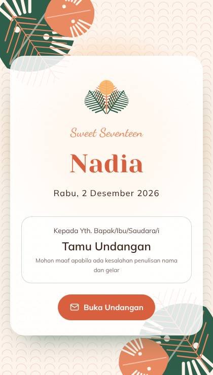 Desain UT-087 Tropis Klasik