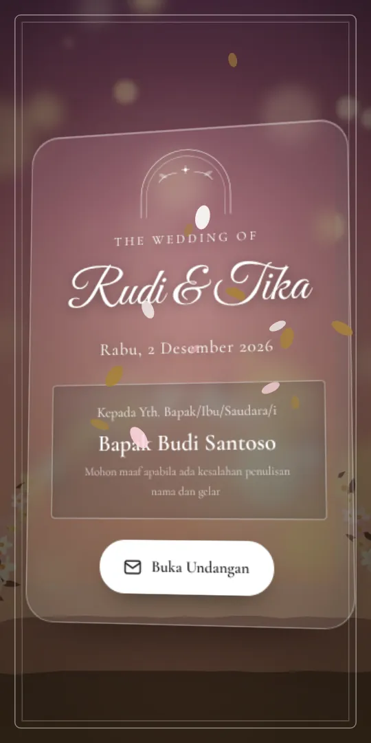 Contoh tampilan Eksklusif